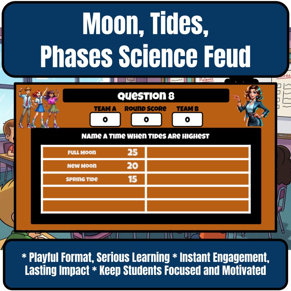 Moon, Tides, Phases Science Feud Review CF0027