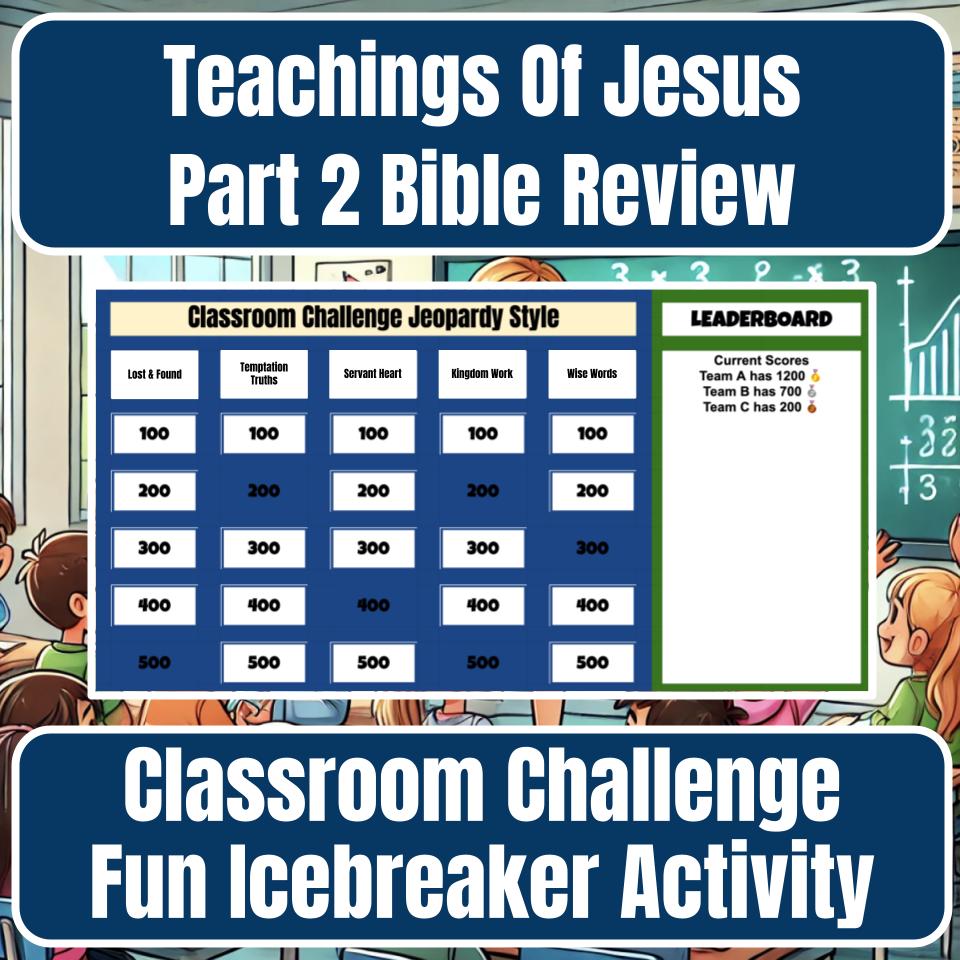 Teachings Of Jesus Part 2 Jeopardy Bible B0027