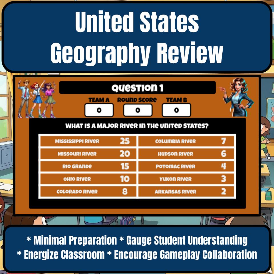 United States Geography Review Feud CF0027