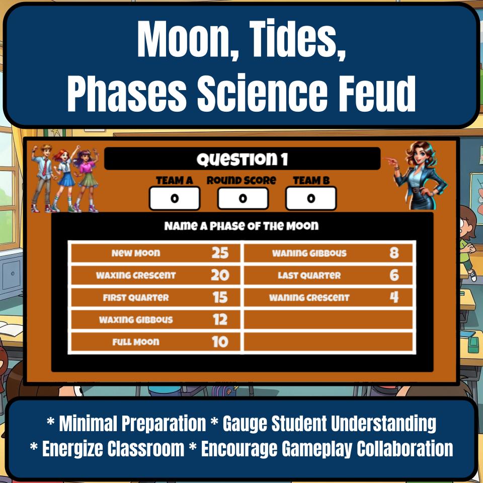 Moon, Tides, Phases Science Feud Review CF0027