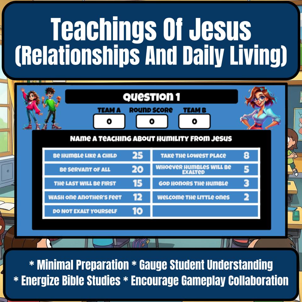 Teachings Of Jesus (Relationships And Daily Living) Feud Review BF0027