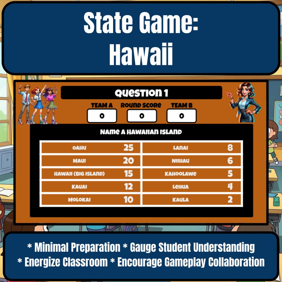 Hawaii Social Studies Family Feud Review Game CF0027