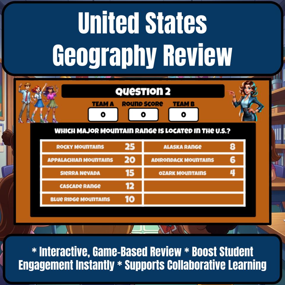 United States Geography Review Feud CF0027