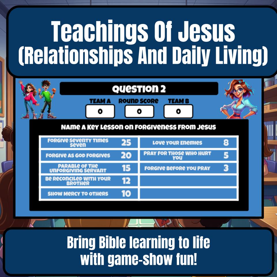 Teachings Of Jesus (Relationships And Daily Living) Feud Review BF0027