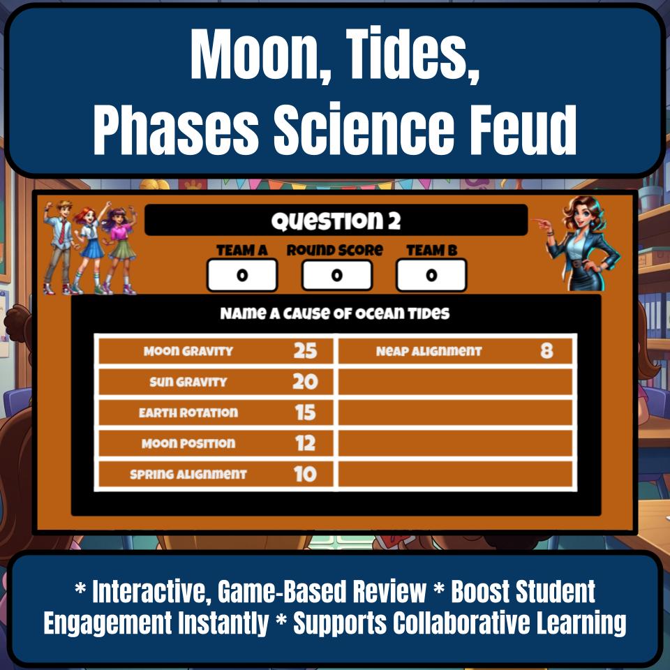 Moon, Tides, Phases Science Feud Review CF0027