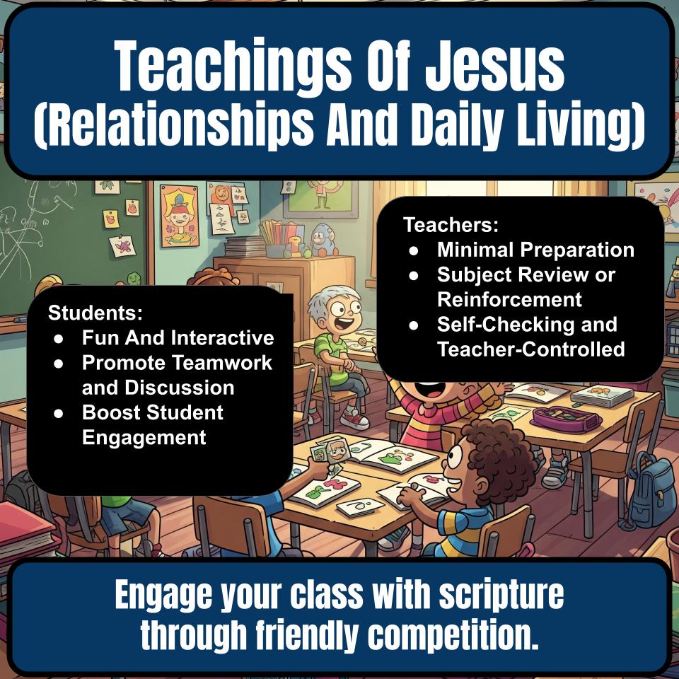 Teachings Of Jesus (Relationships And Daily Living) Feud Review BF0027