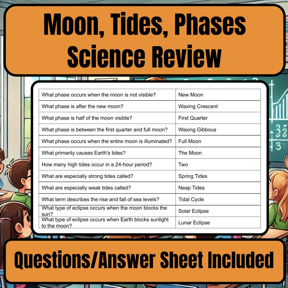 Moon, Tides, Phases Jeopardy Science Review I0027