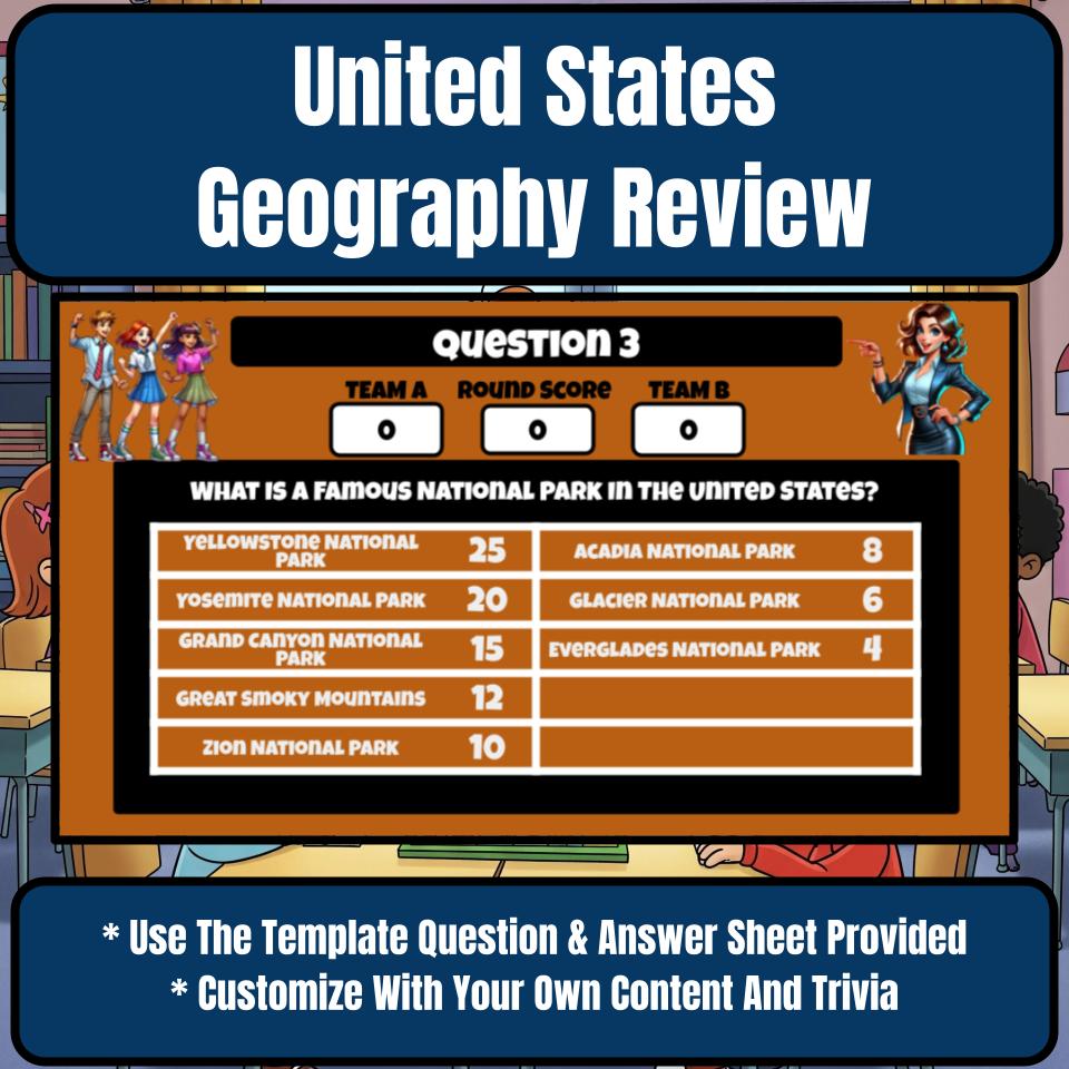 United States Geography Review Feud CF0027