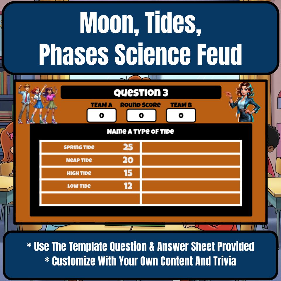 Moon, Tides, Phases Science Feud Review CF0027