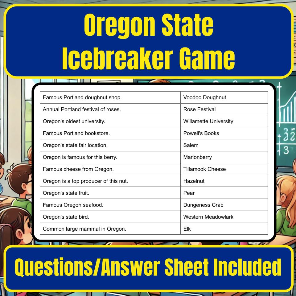 State of Oregon Jeopardy Game I0027