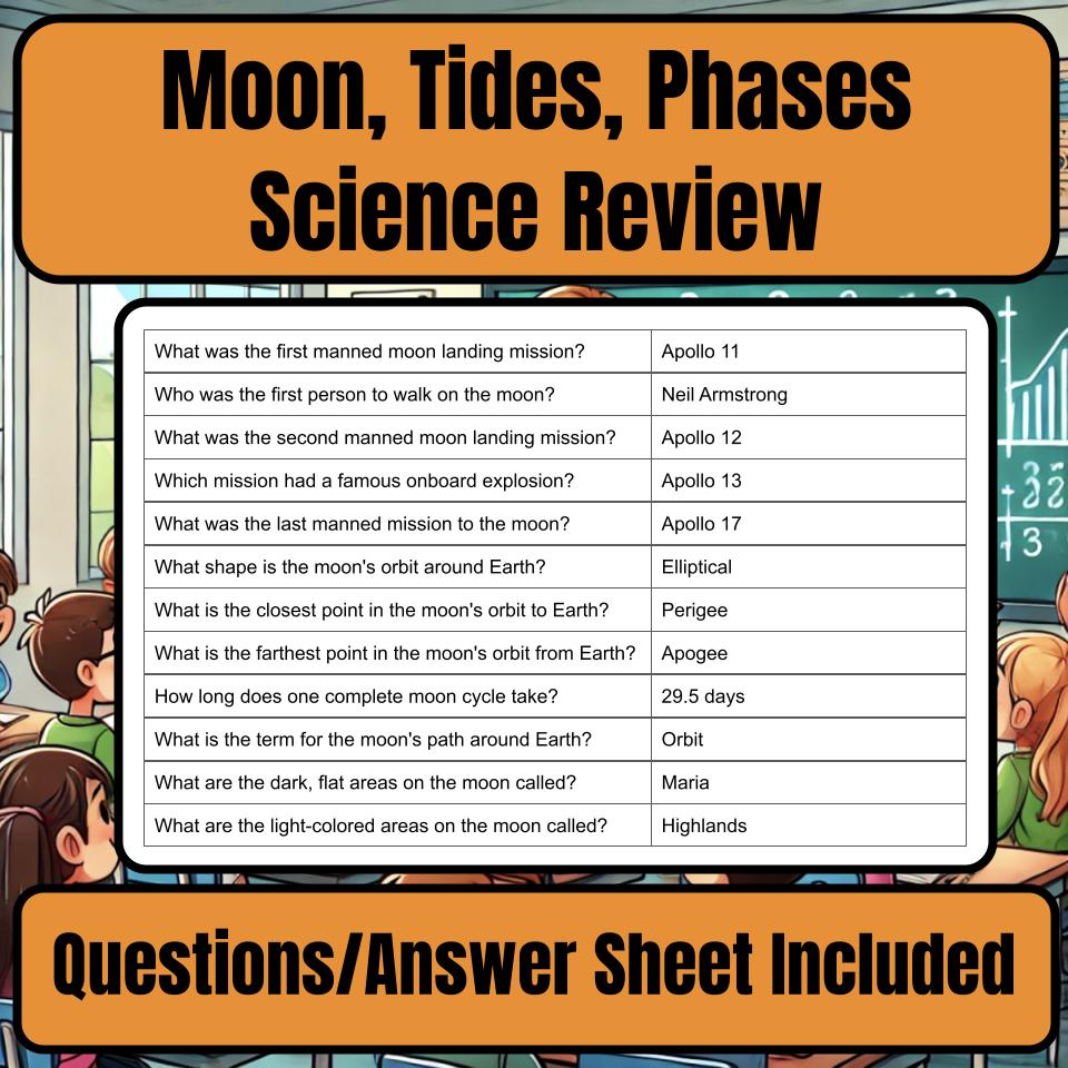 Moon, Tides, Phases Jeopardy Science Review I0027