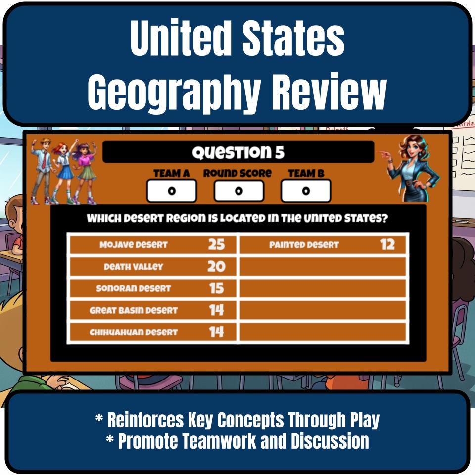 United States Geography Review Feud CF0027