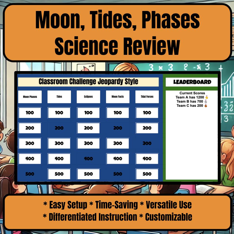 Moon, Tides, Phases Jeopardy Science Review I0027