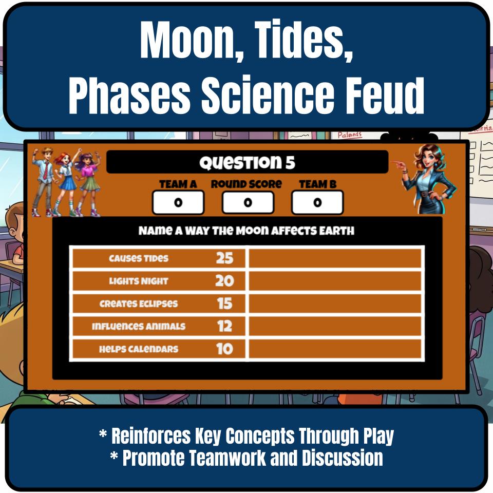 Moon, Tides, Phases Science Feud Review CF0027