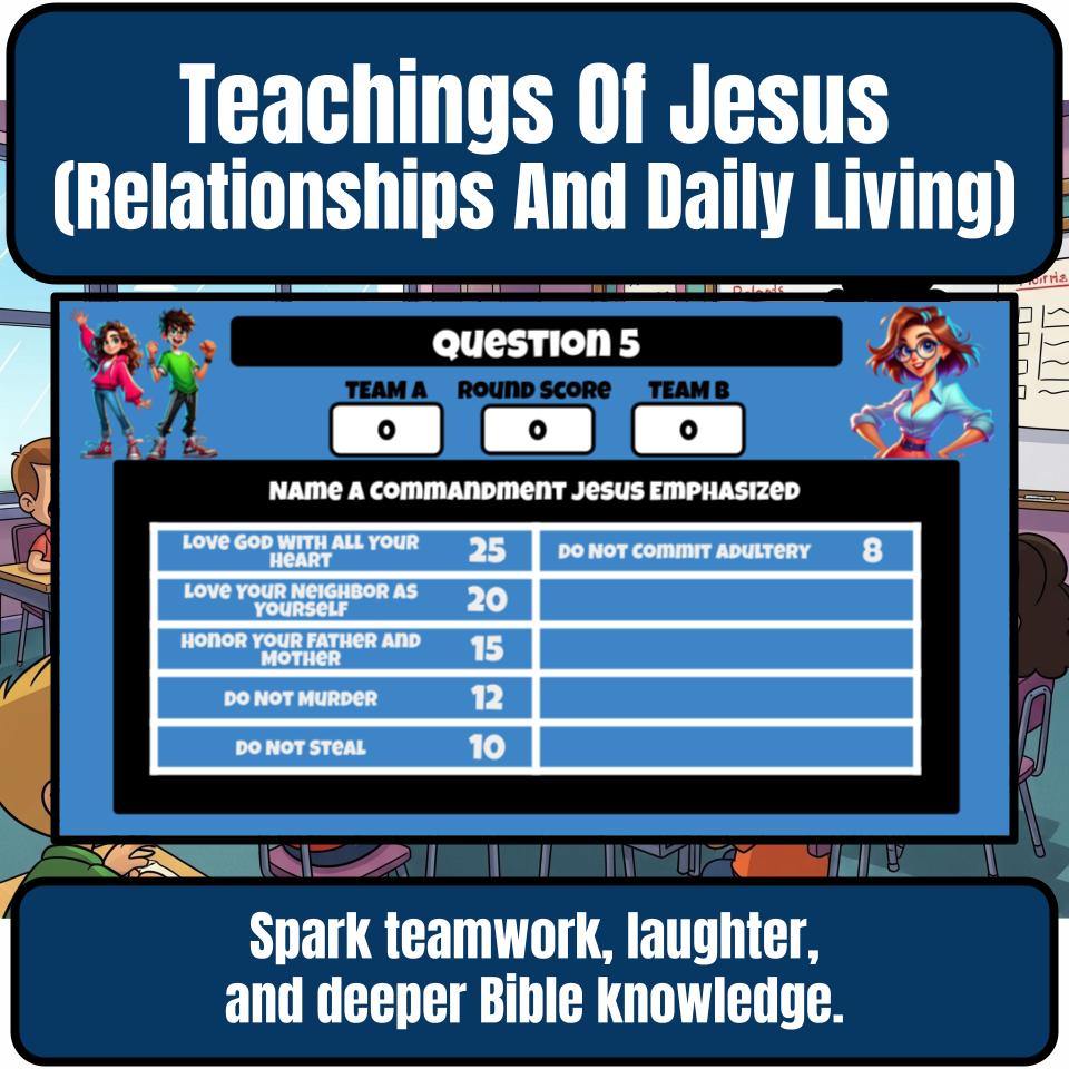 Teachings Of Jesus (Relationships And Daily Living) Feud Review BF0027