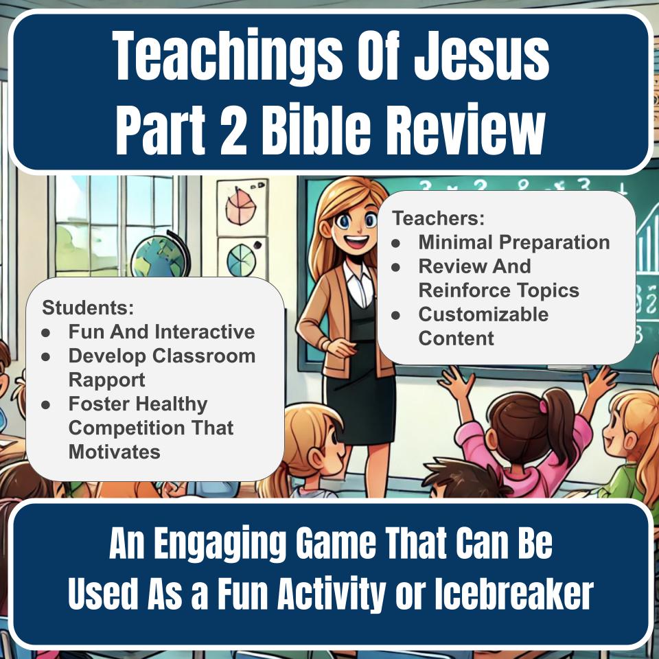 Teachings Of Jesus Part 2 Jeopardy Bible B0027