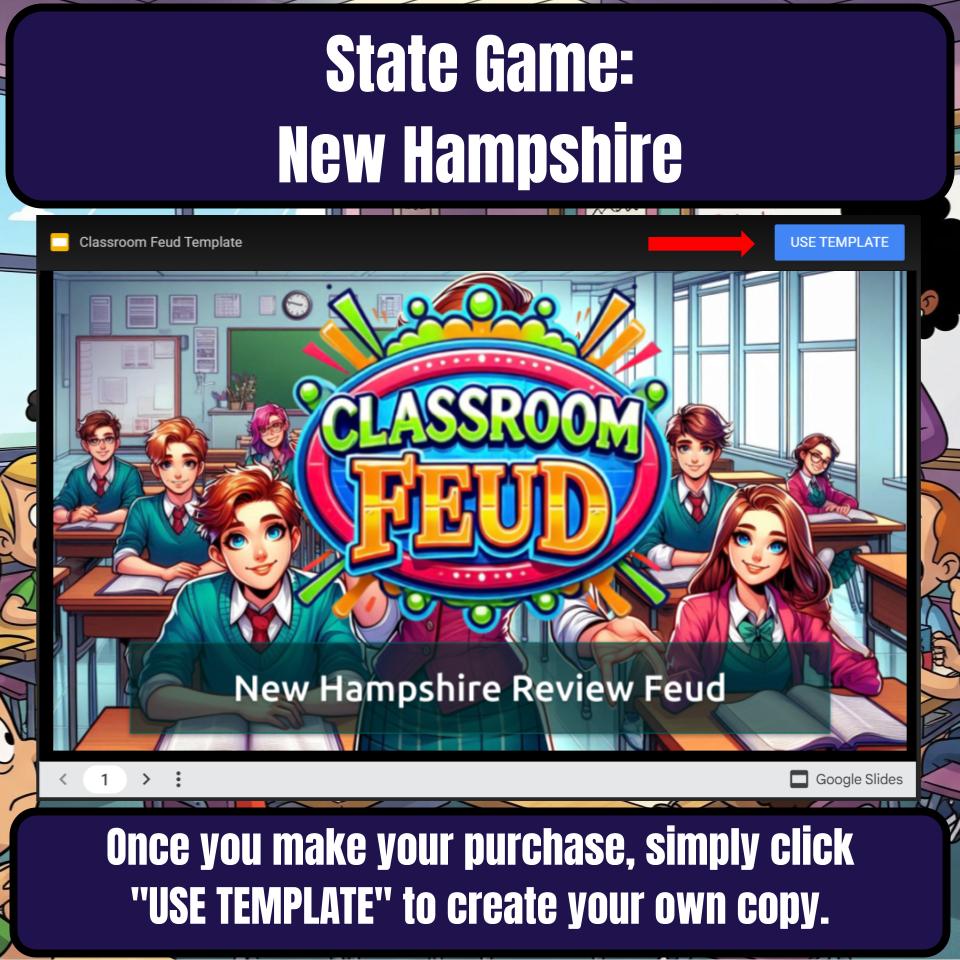 New Hampshire Social Studies Family Feud Review Game CF0028