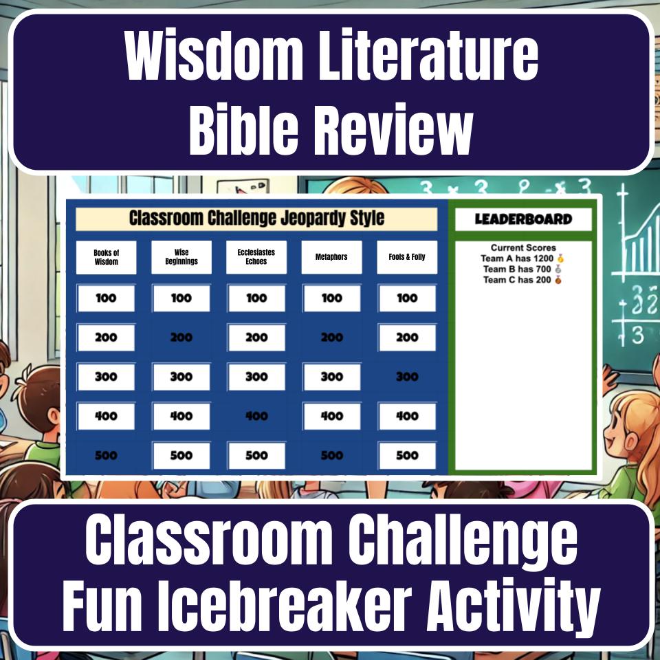 Wisdom Literature Jeopardy Bible B0028