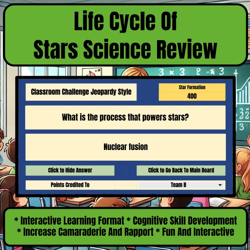 Life Cycle Of Stars Jeopardy Science Review I0028