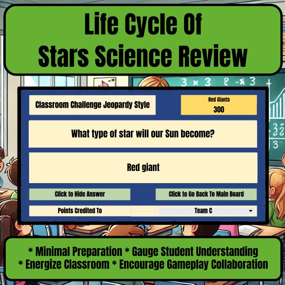 Life Cycle Of Stars Jeopardy Science Review I0028