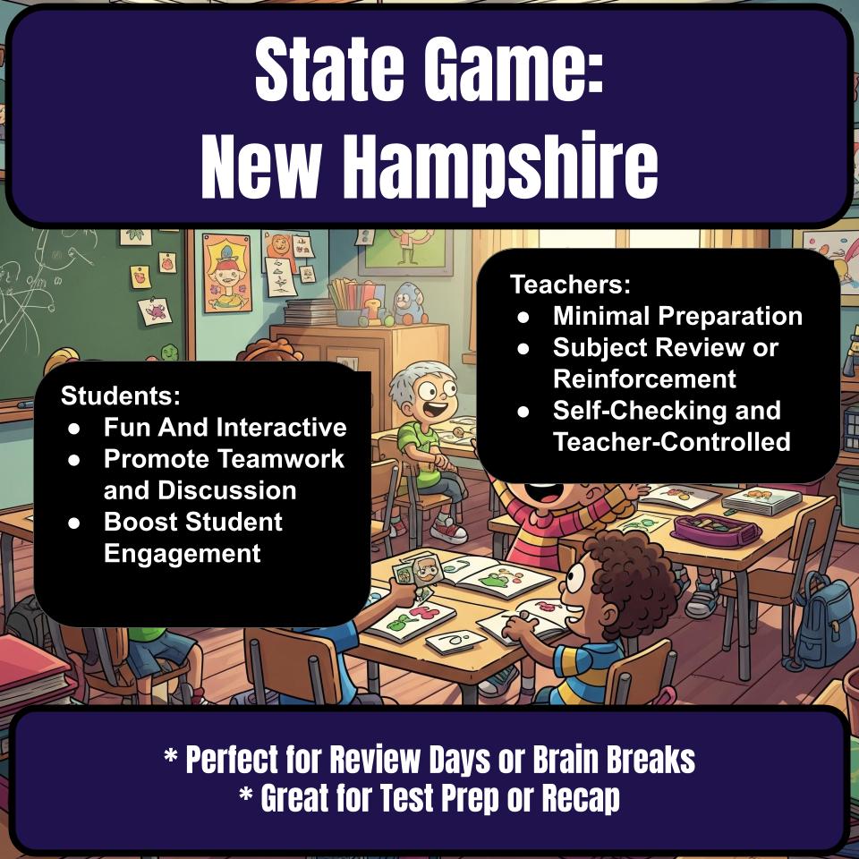 New Hampshire Social Studies Family Feud Review Game CF0028