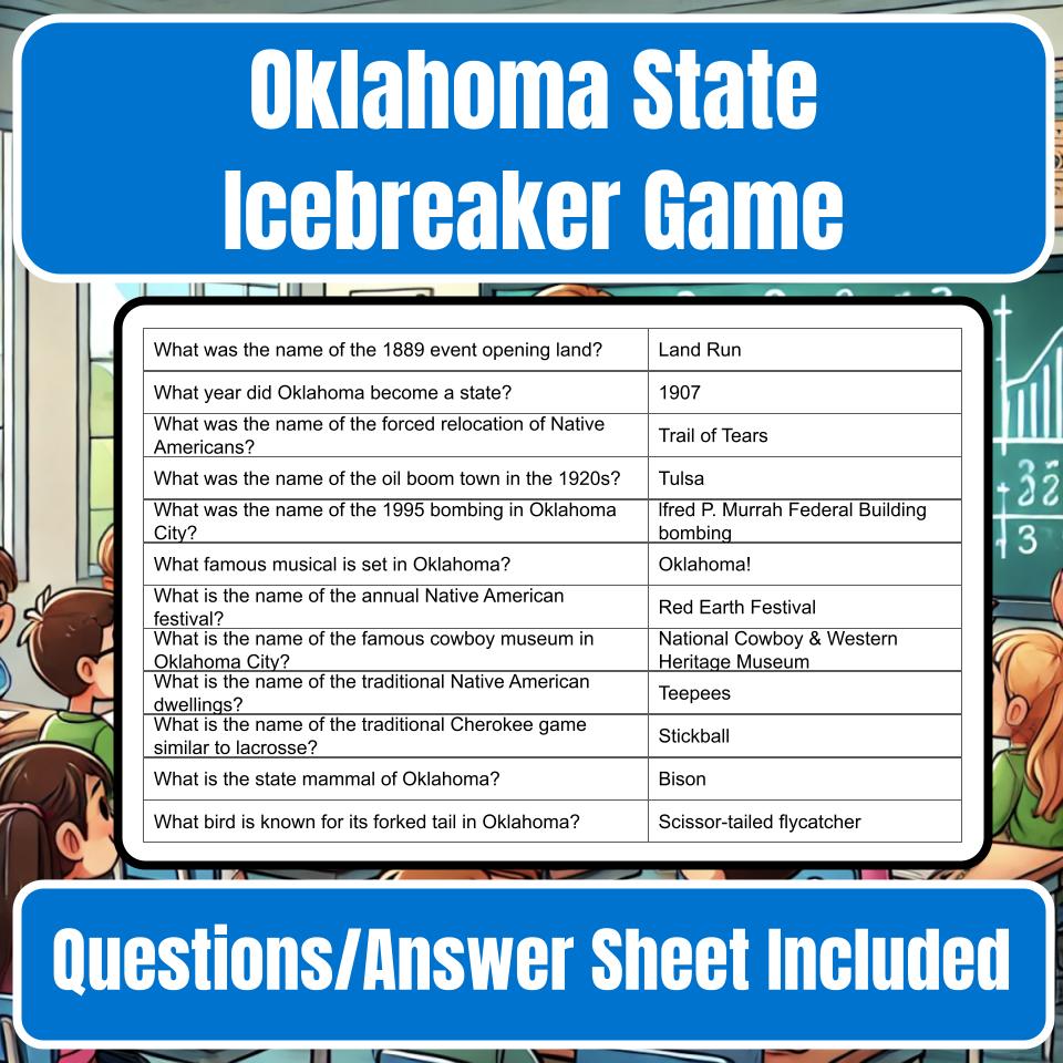 State of Oklahoma Jeopardy Game I0028
