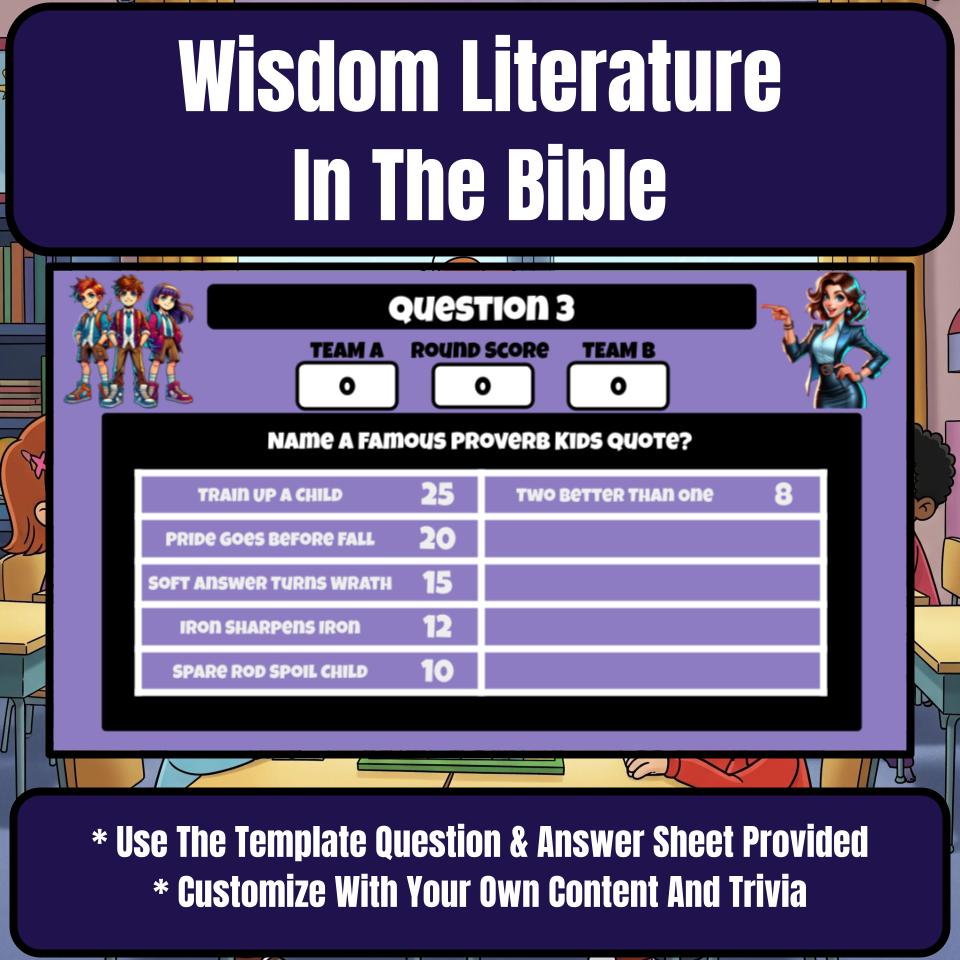 Wisdom Literature Feud Review BF0028