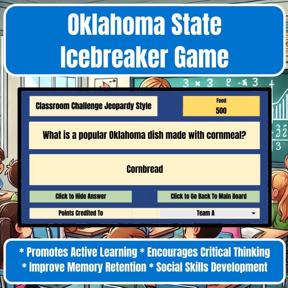 State of Oklahoma Jeopardy Game I0028