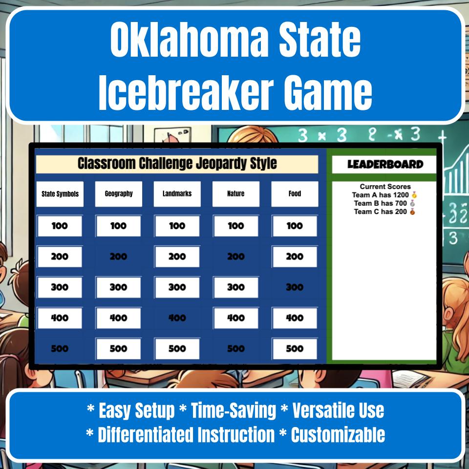 State of Oklahoma Jeopardy Game I0028