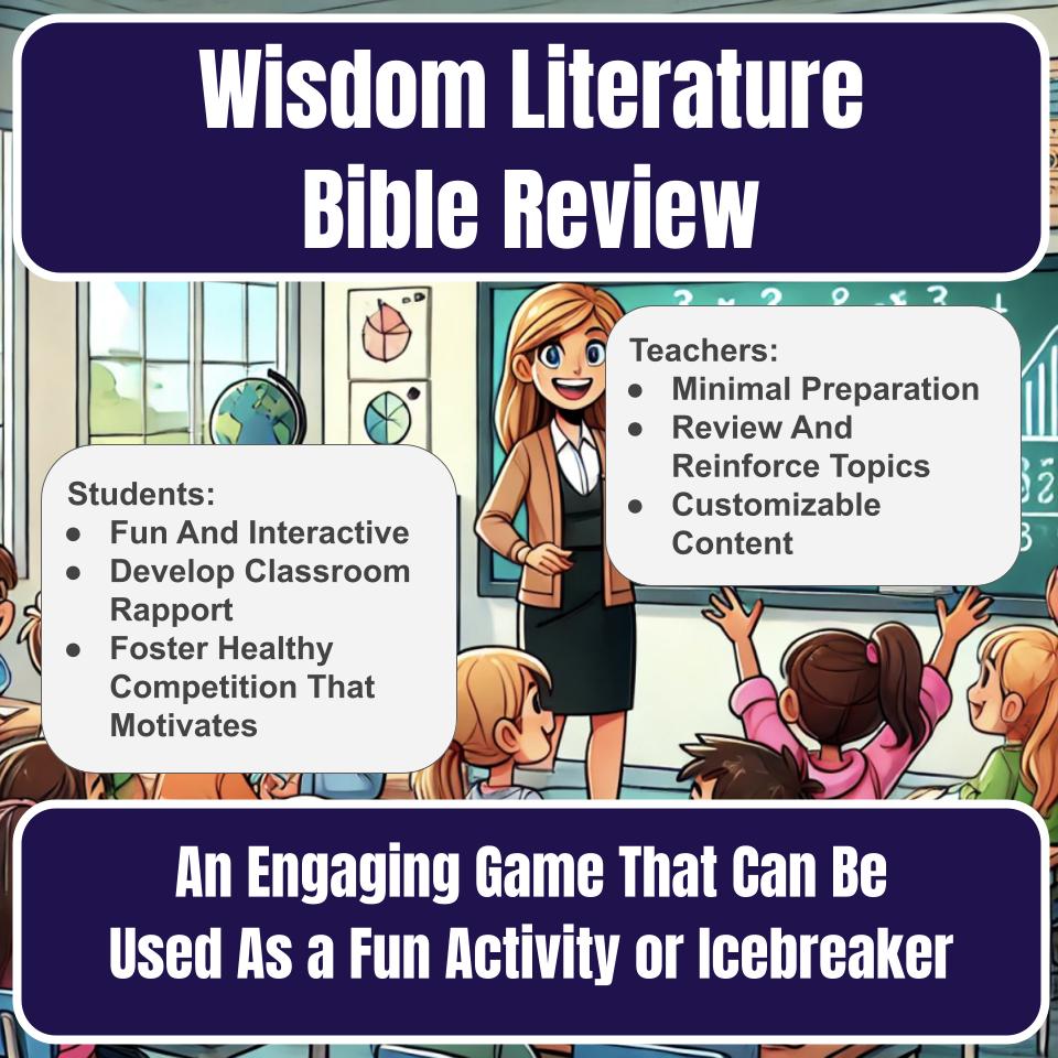 Wisdom Literature Jeopardy Bible B0028