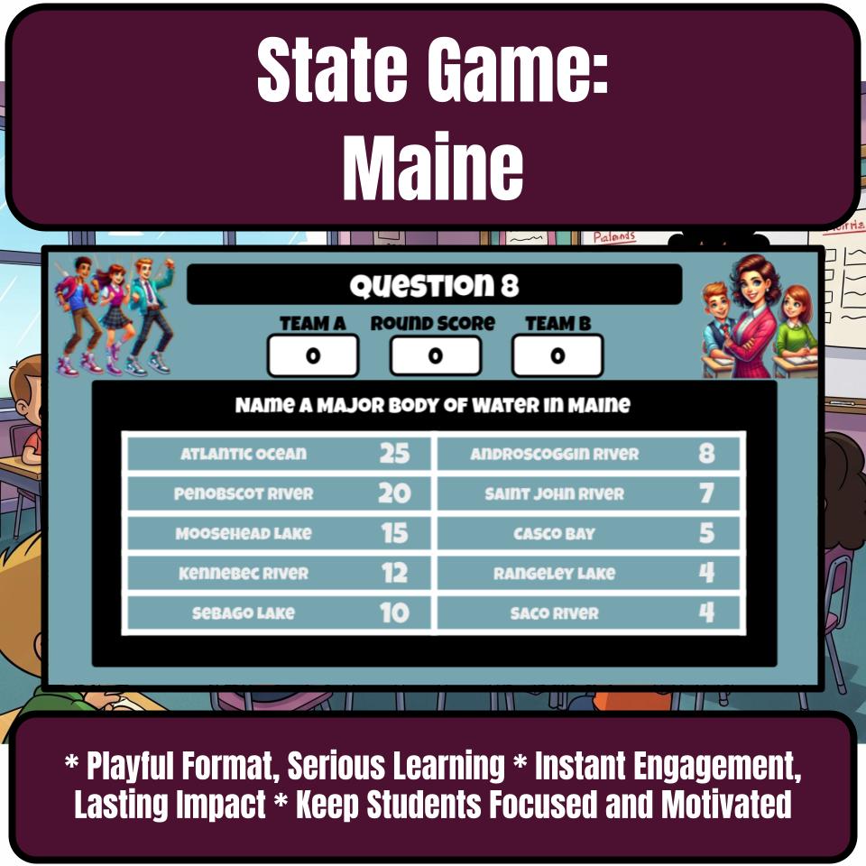 Maine Social Studies Family Feud Review Game CF0029