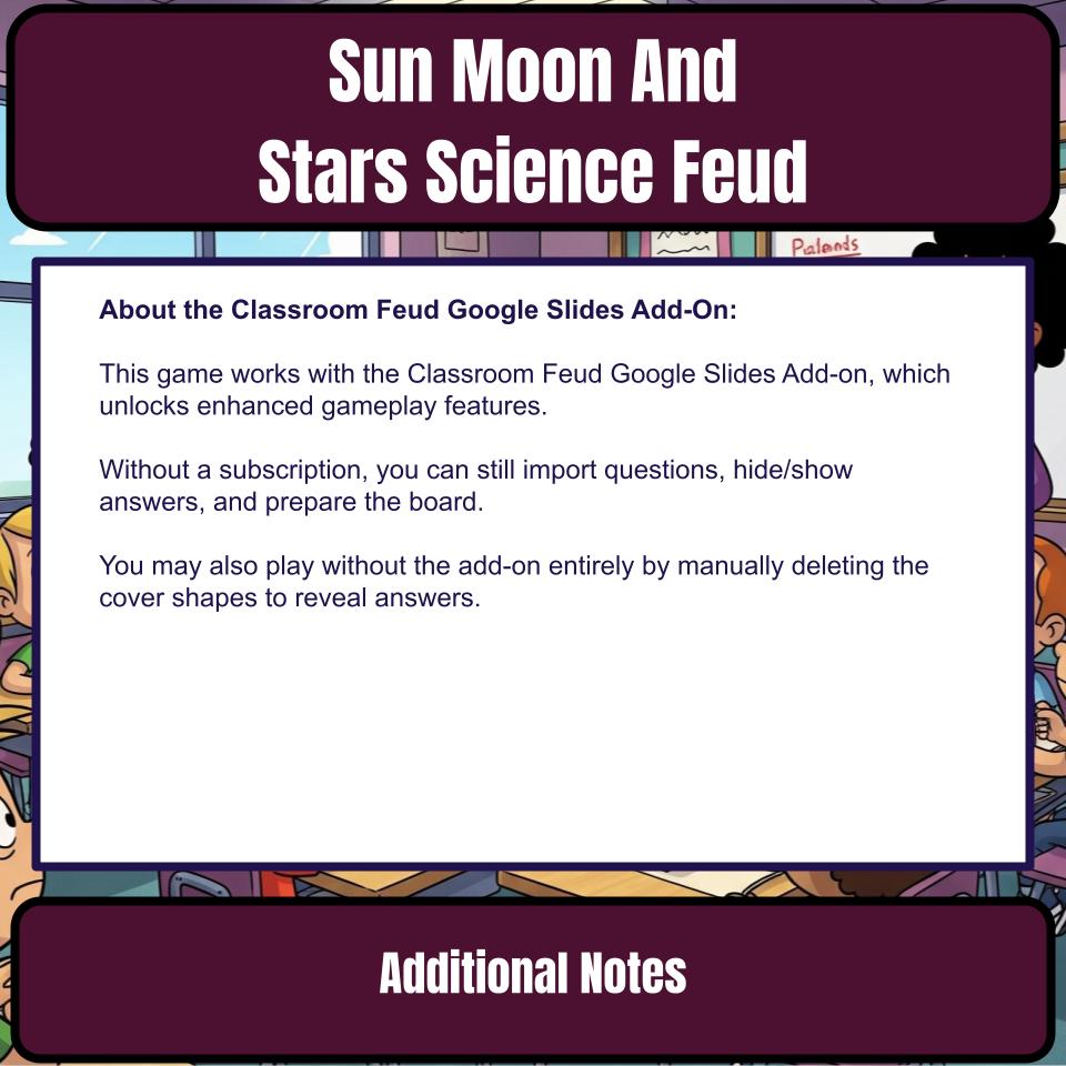 Sun Moon And Stars Science Feud Review CF0029