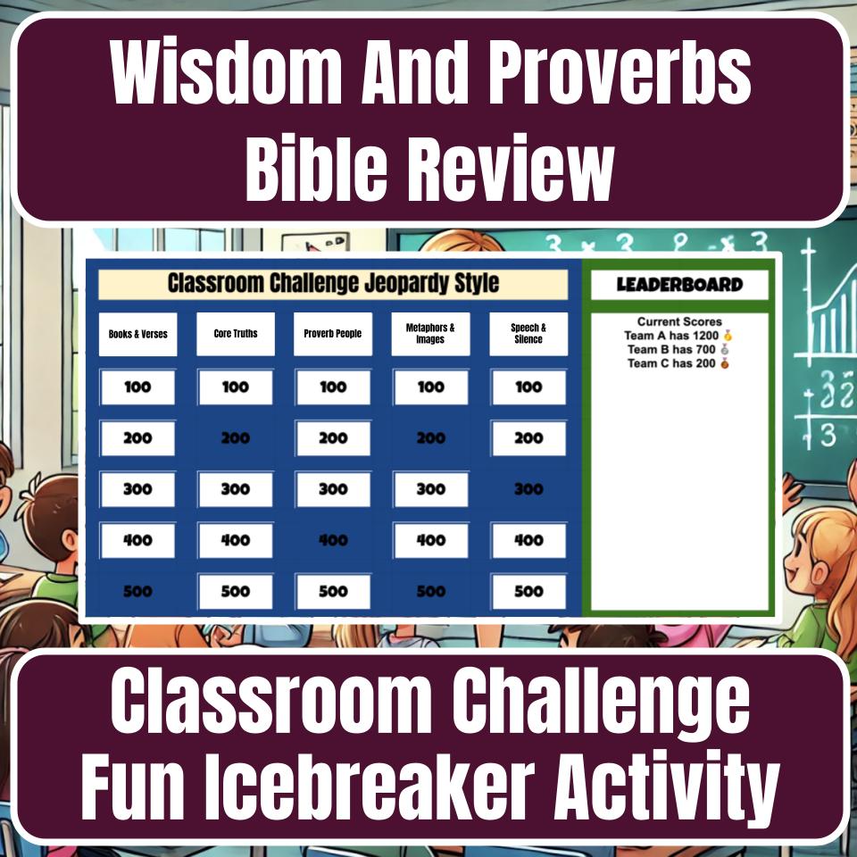 Wisdom And Proverbs Jeopardy Bible B0029