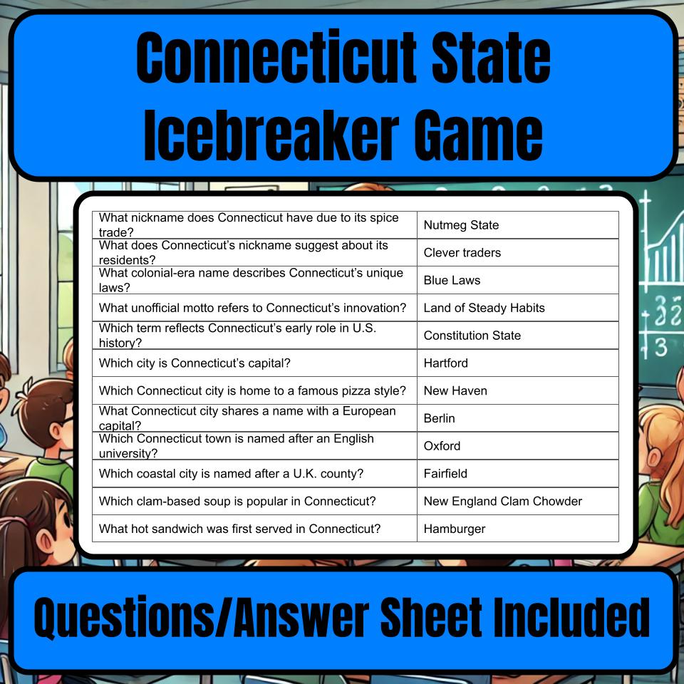 State of Connecticut Jeopardy Game I0029