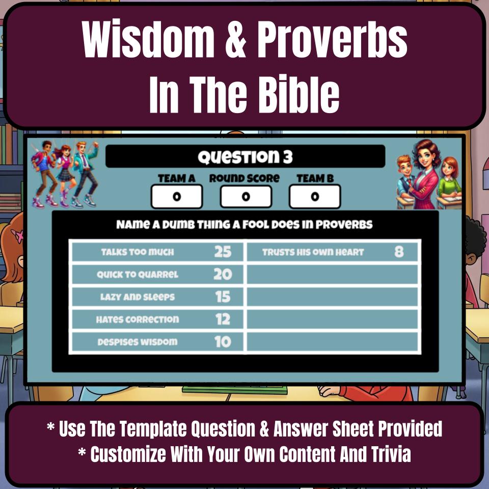 Wisdom And Proverbs Feud Review BF0029