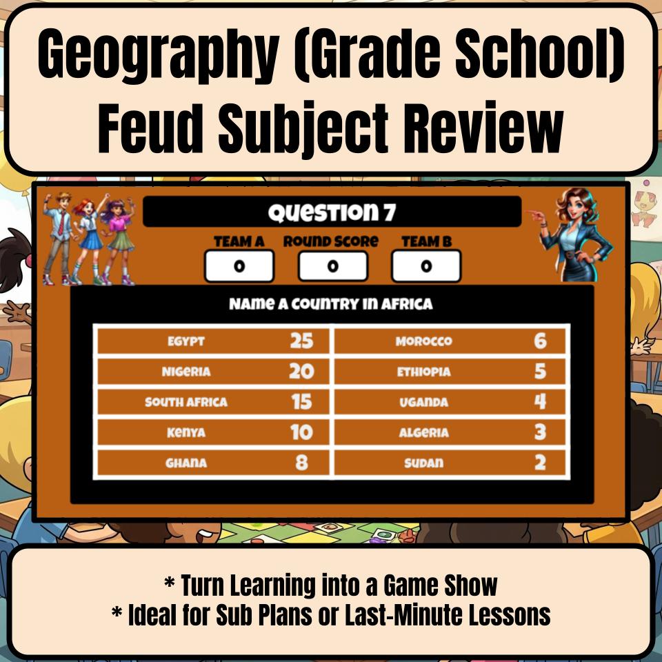 Geography (Grade School) Review Feud CF0003