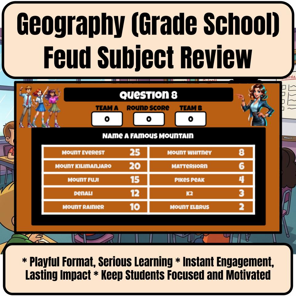Geography (Grade School) Review Feud CF0003