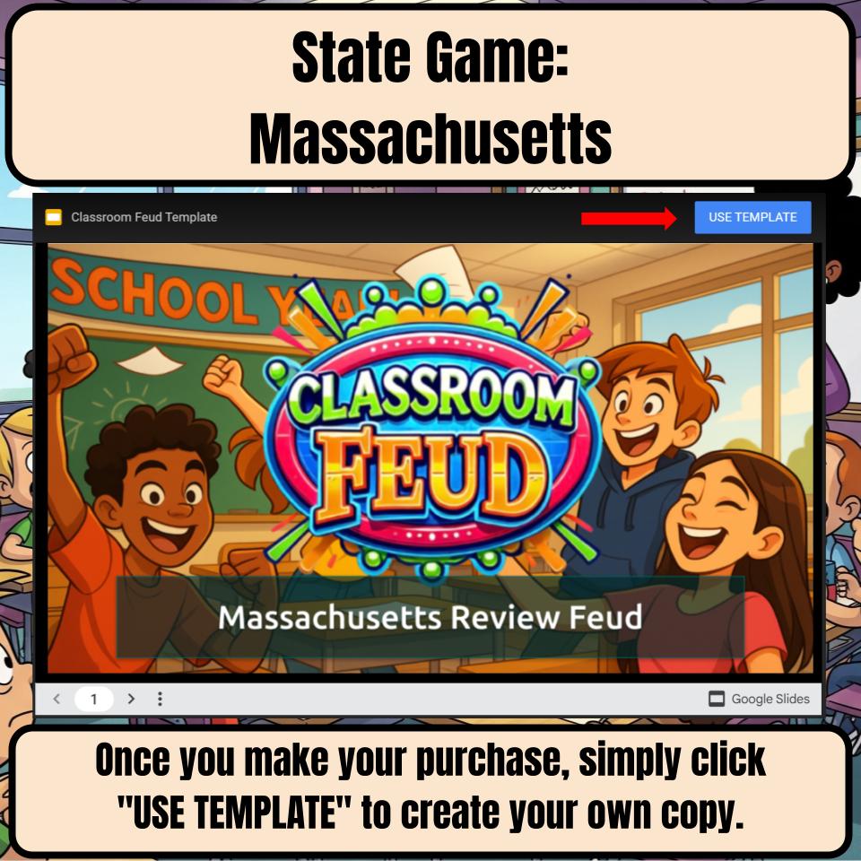 Massachusetts Social Studies Family Feud Review Game CF0003