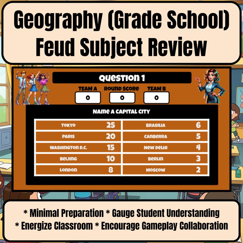 Geography (Grade School) Review Feud CF0003