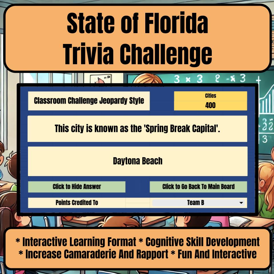 State of Florida Jeopardy Game I0003