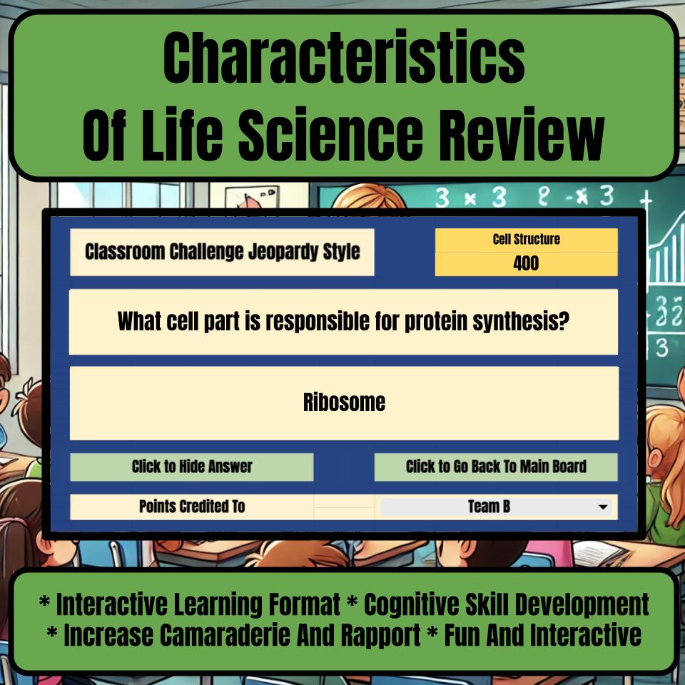 Characteristics Of Life Jeopardy Science Review I0003