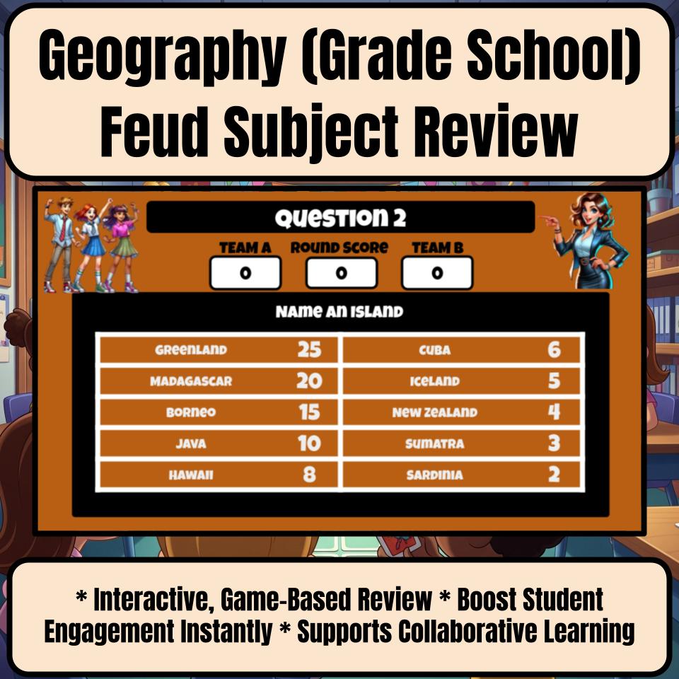 Geography (Grade School) Review Feud CF0003