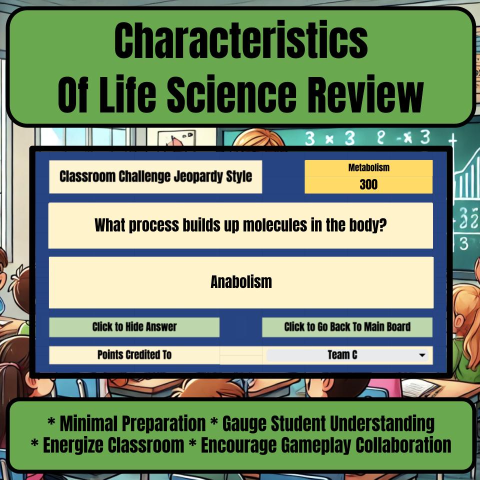 Characteristics Of Life Jeopardy Science Review I0003