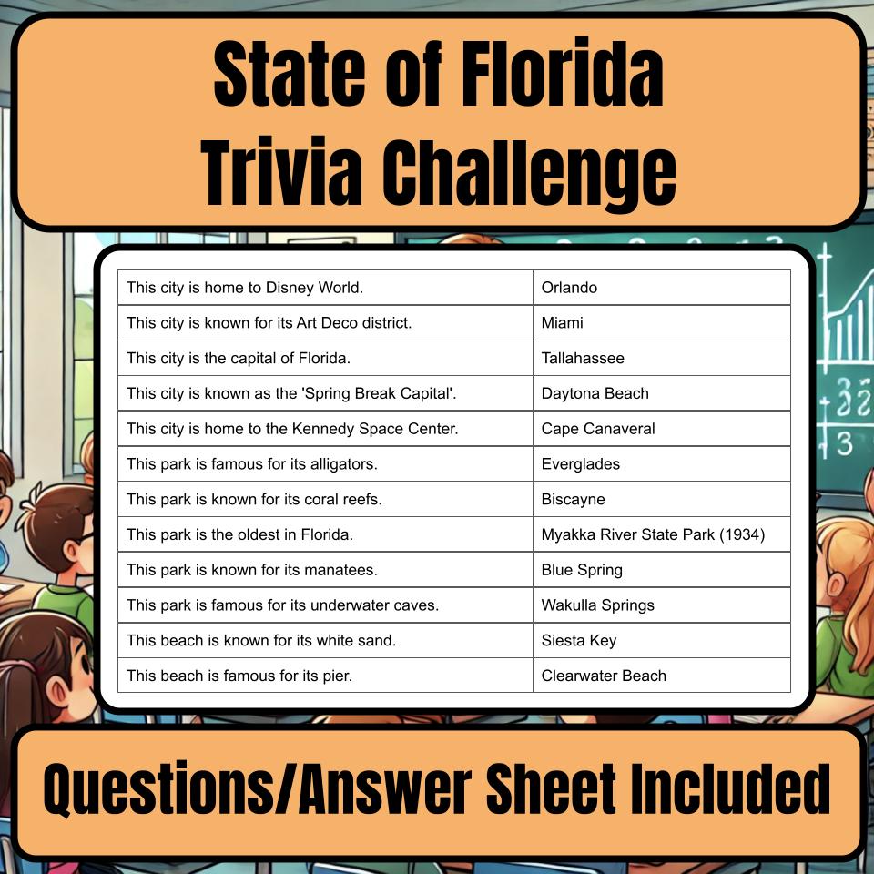 State of Florida Jeopardy Game I0003