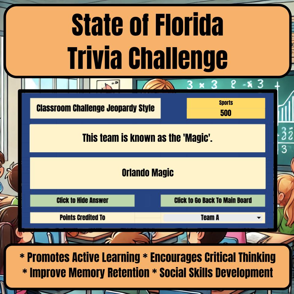 State of Florida Jeopardy Game I0003