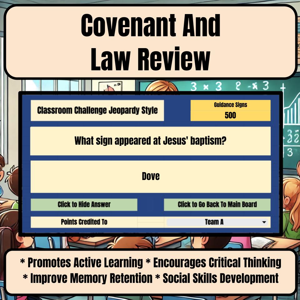 Covenant And Law Jeopardy Bible B0003