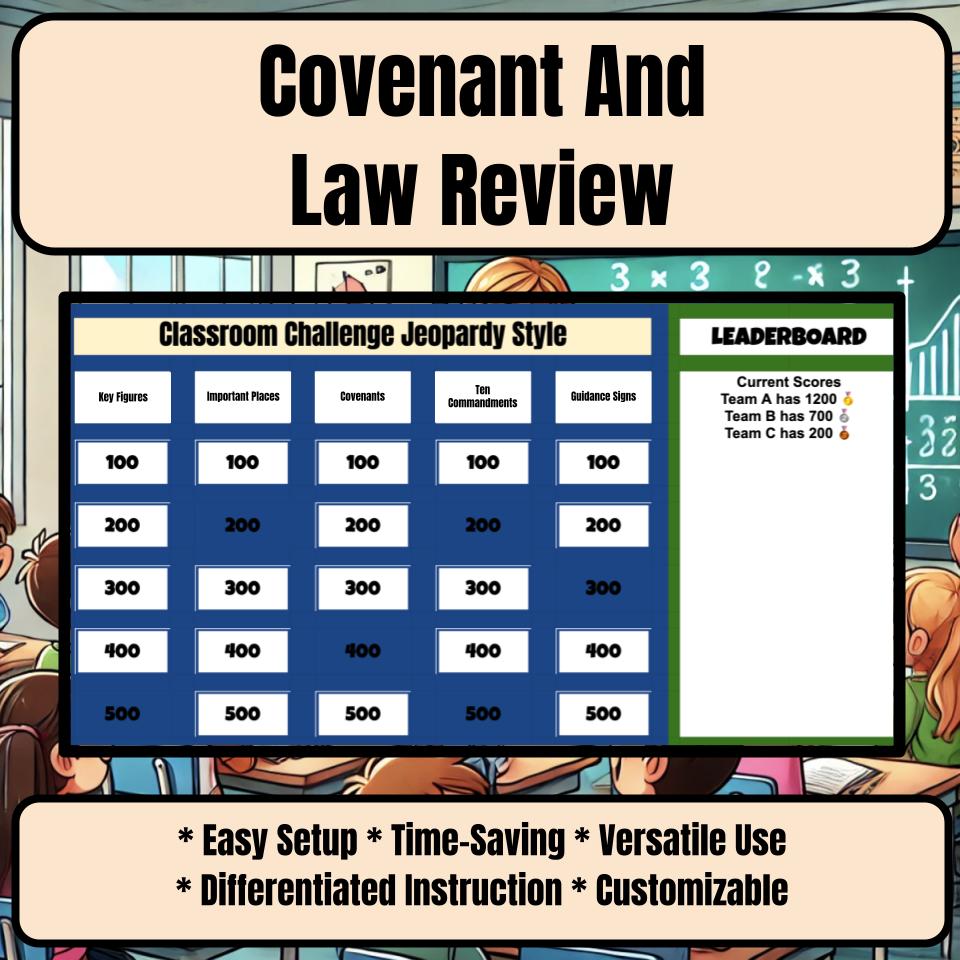 Covenant And Law Jeopardy Bible B0003