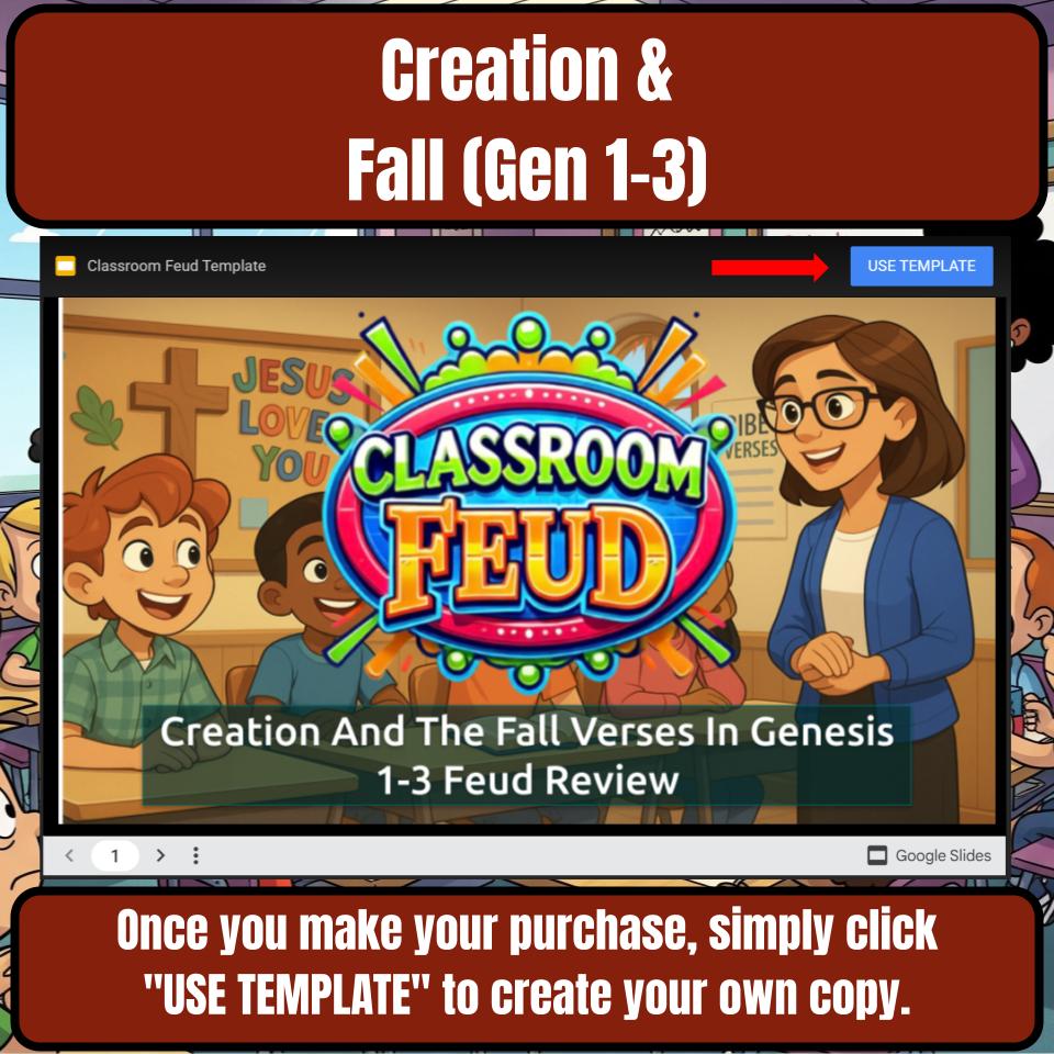 Creation And The Fall Verses In Genesis 1-3 Feud Review BF0030