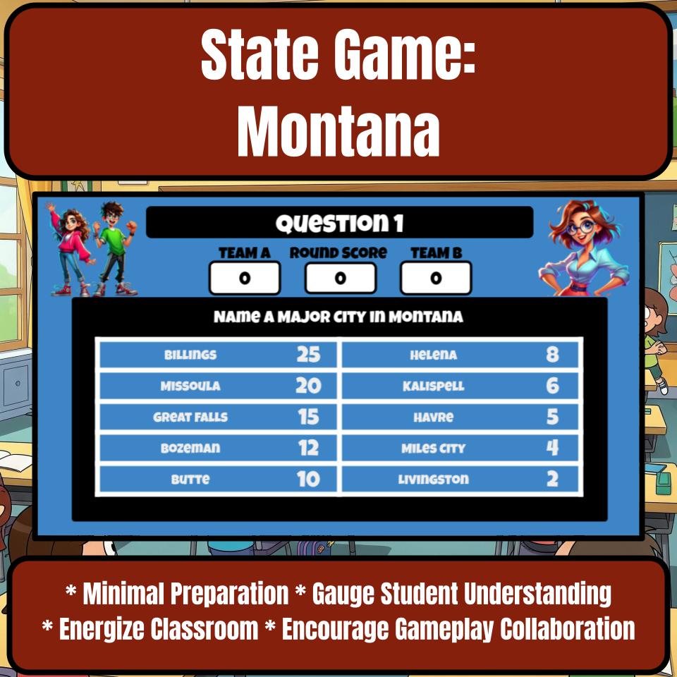 Montana Social Studies Family Feud Review Game CF0030