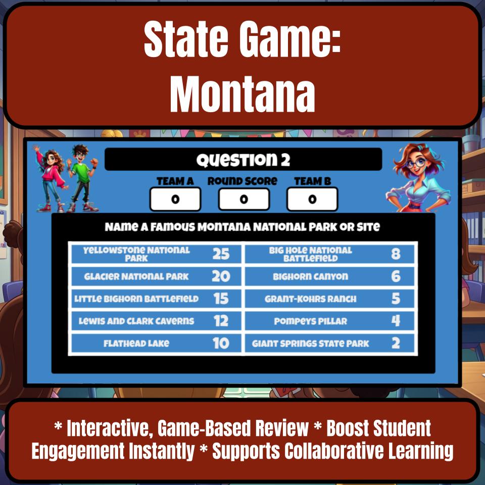 Montana Social Studies Family Feud Review Game CF0030